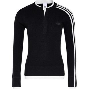 Adidas/阿迪达斯官方正品三叶草女士亲肤修身圆领针织衫KS5333