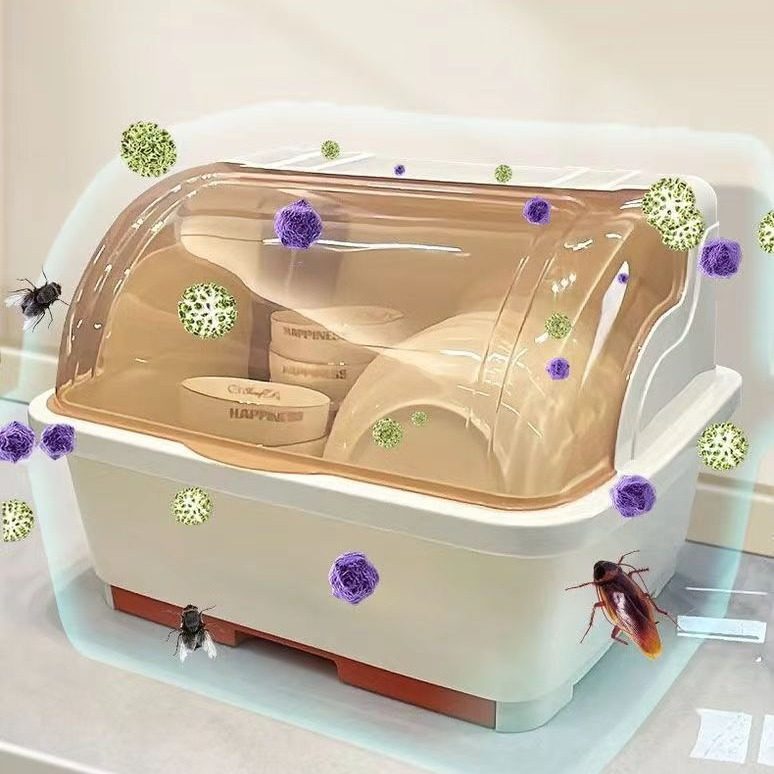 厨房沥水碗柜塑料家用放碗碟碗筷收纳盒装碗盘碗箱碗架餐具置物架