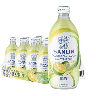 三麟小青柠果汁汽水350ml*12瓶