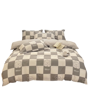 2025新款被套单件150x200x230学生宿舍卡通床单人被罩非纯棉全棉4