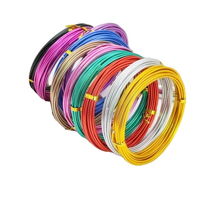 儿童手工铁丝彩色铝线diy手作玩偶骨架定型蛋糕装饰盆景造型铝丝