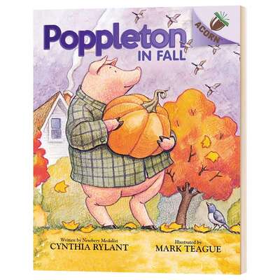学乐橡树种子系列 小猪波普尔顿4 英文原版 Poppleton in Fall 英文版 进口英语书籍儿童外文书