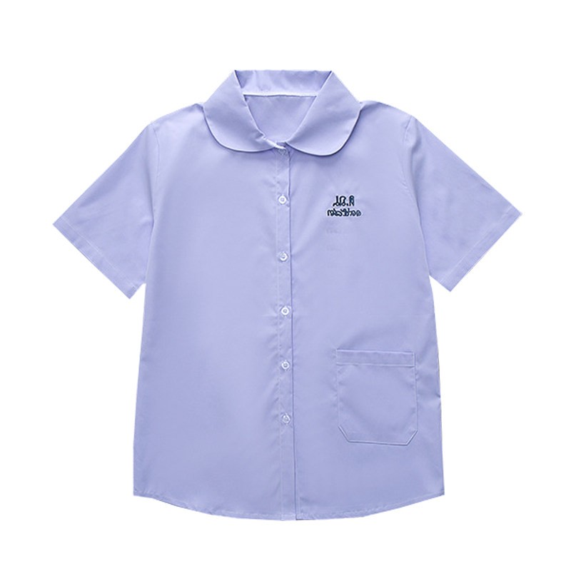 泰兰德穿搭jk衬衫女学院风泰国式校服高中生短袖上衣毕业班服套装