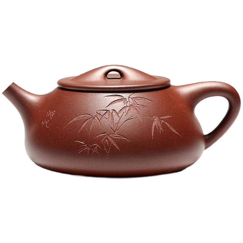 百年利永 宜兴原矿紫砂壶纯手工家用泡茶壶整套茶具唐云石瓢复刻