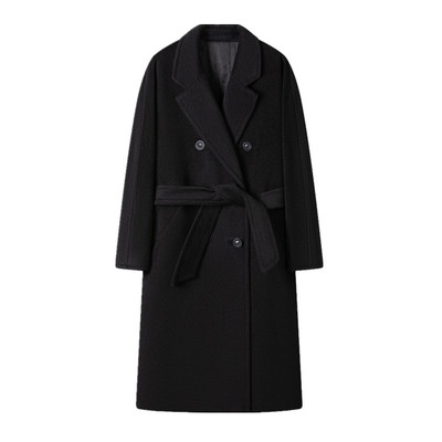 大码毛呢外套胖mm200斤长款大衣