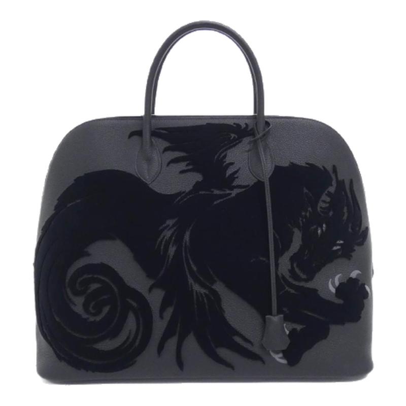 中古二奢Hermes爱马仕女包A级95新保龄球亚麻蓝Togo皮保龄球正品