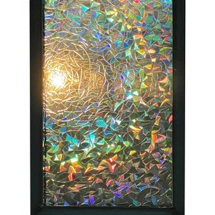 彩虹磨砂窗户贴纸浴室厕所门隐私透光不透明防走光玻璃窗防窥贴膜