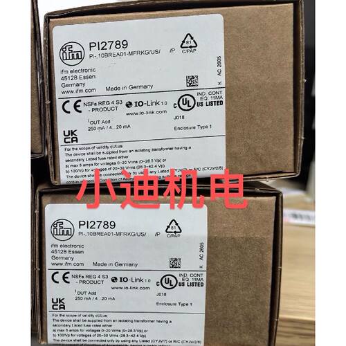 议价IFM易福门PI2789齐平式压力传感器原装进口假一罚十维修
