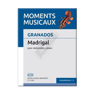 格拉纳多斯 牧歌MM 9 大提琴和钢琴 布达佩斯原版进口乐谱书 Pejtsik Arpad Madrigal Violoncello and Piano Z13596