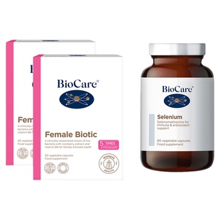 BioCare贝欧科100亿蔓越莓女性益生菌口服胶囊2盒+有机硒胶囊1瓶