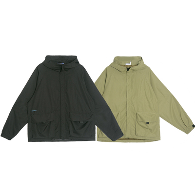 observer连帽秋冬多口袋夹克