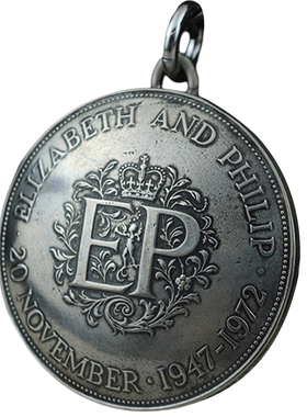 结婚纪念硬币盒子挂件英国克朗币