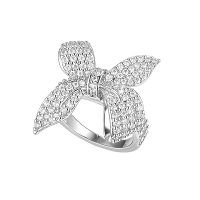 【王楚然同款】GdV蝴蝶结系列水晶蝴蝶结戒指轻奢百搭指环礼物