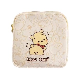 卡通KT露比卫生巾姨妈巾收纳包拉屎包小巧便携可爱少女帆布月事包