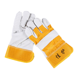 电焊手套牛皮隔热短款手套劳保焊工焊接耐磨防烫厚耐高温防护工作
