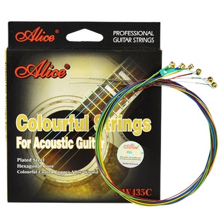 爱丽丝吉他弦彩色琴弦Alice民谣木吉他铉套装玄线全套配件一套6根