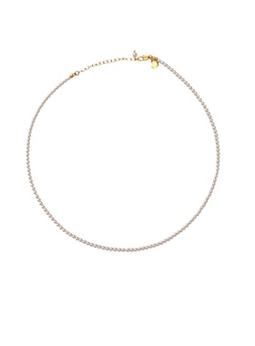 极细珍珠项链S925银扣小米珠