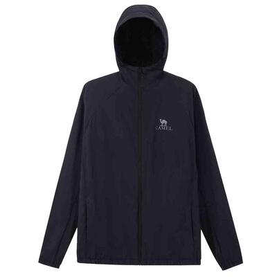 骆驼男装防晒衣男款2025春夏户外连帽防晒服速干透气轻薄夹克外套