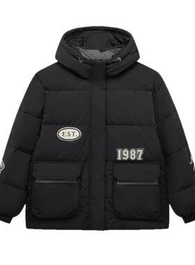 特步保暖秋冬棉服外套