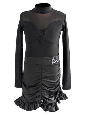 天生舞者拉丁舞服装儿童女练功服