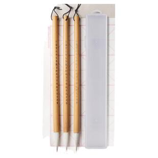 上海市九年义务教育考试专用毛笔兼毫中楷小学生初中生学生书法入门阶段考试毛笔写练字考级考试专用毛笔中号