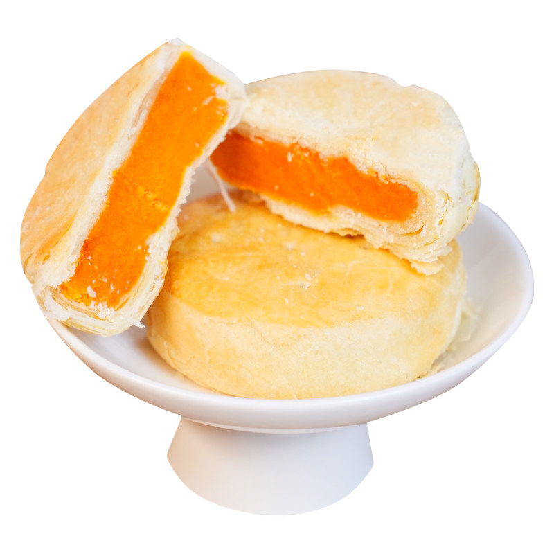 黄庄月饼手工咸蛋黄酥饼月饼五仁板栗馅小吃零食品咸蛋黄酥皮月饼
