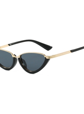 欧美复古风个性三角猫眼墨镜