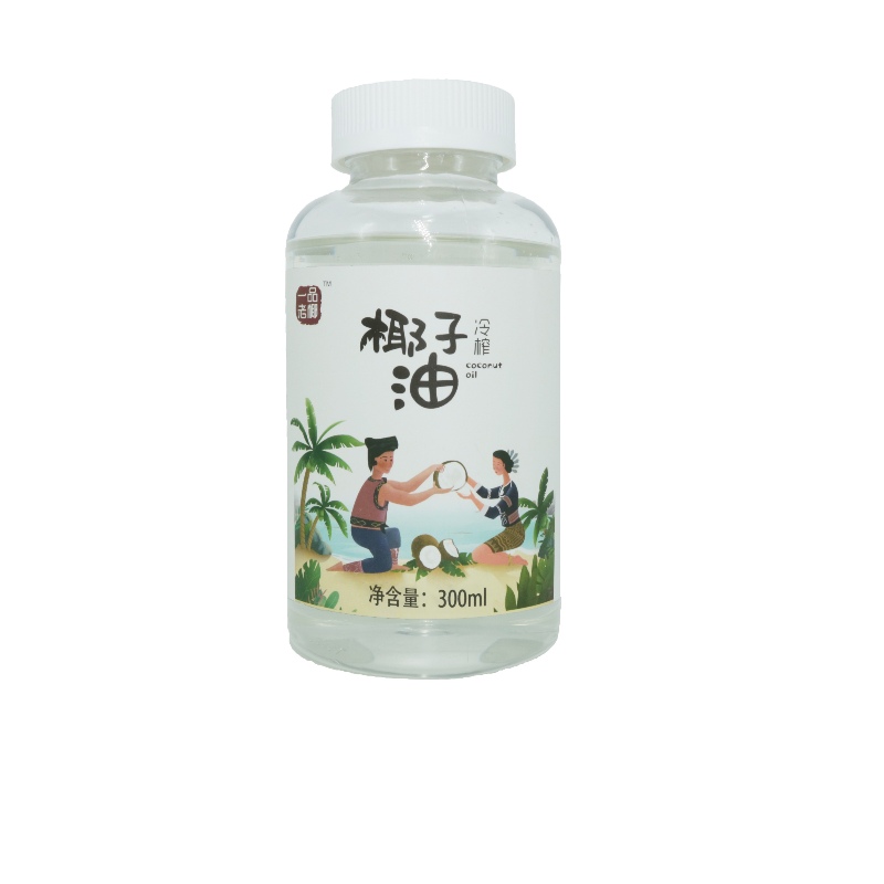 海南冷榨椰子油750ml家用食用椰子油经济实惠大包装