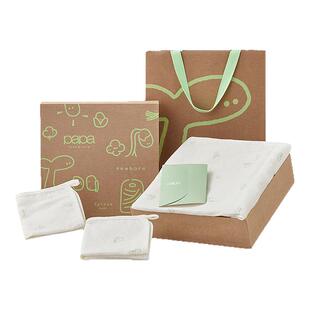 【小绿芽】papa新生儿礼盒夏新品纱布浴巾礼物婴幼儿用品套装送礼