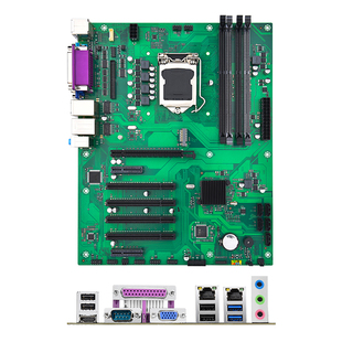 全新B365双COM双千兆网口工控主板B85工业主板B75工控机来电自启