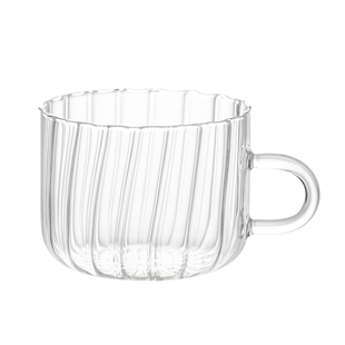 大容量玻璃早餐杯牛奶燕麦杯可微波炉酸奶沙拉碗高硼硅水杯带把手