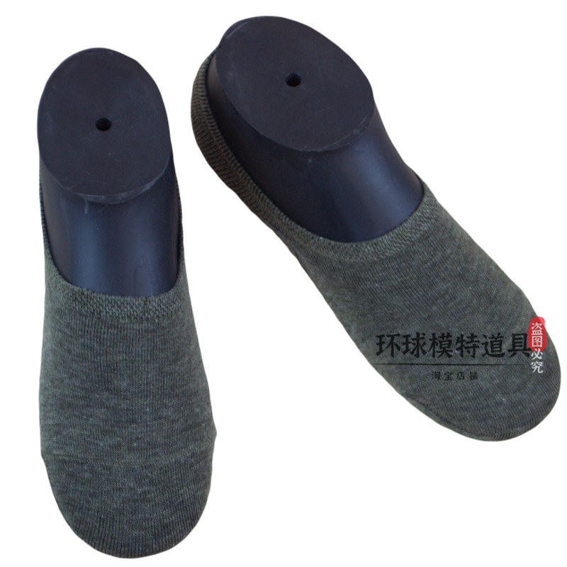 女船袜隐形袜脚模型低帮无缝哑光抽象平底脚模无痕袜模平底鞋模楦