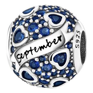 2024新款铜镀925银十二月生辰石厂家直销串珠项链DIY配饰手串珠子