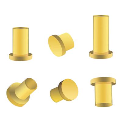 镀金铜柱PCB焊接铜触点顶针现货