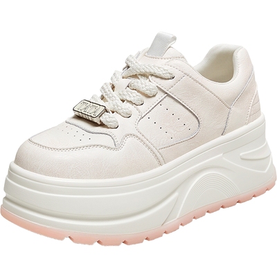 TATA他她女鞋2025新款小白鞋百搭板鞋休闲鞋厚底增高鞋CP202CM5