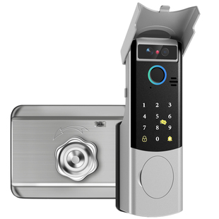 牛头人脸识别智能锁老式防盗门改指纹锁老款不锈钢铁门替换密码锁