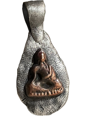 跋折罗释加牟尼银菩提叶悟道吊坠