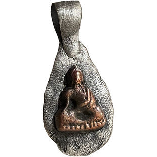 跋折罗VAJRA原创《觉醒之路》释加牟尼擦擦菩提叶银吊坠藏传复古