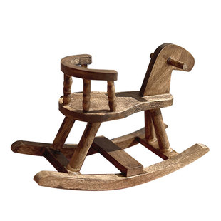 dollhouse过家家玩具女孩场景娃娃屋摆件玩具木马装饰ob11娃用