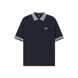 FORNINES假两件翻领短袖T恤男女情侣夏季潮牌凉感正肩半袖POLO衫