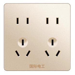 十孔插座面板86型一开八8多孔暗装墙壁五孔带开关明装家用十五孔