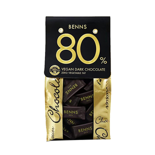 进口BENNS99.9%无糖黑巧克力烘培黑巧健身纯可可脂零食巧克力200g