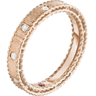 ROBERTOCOIN/珂瑛白金钻石戒指