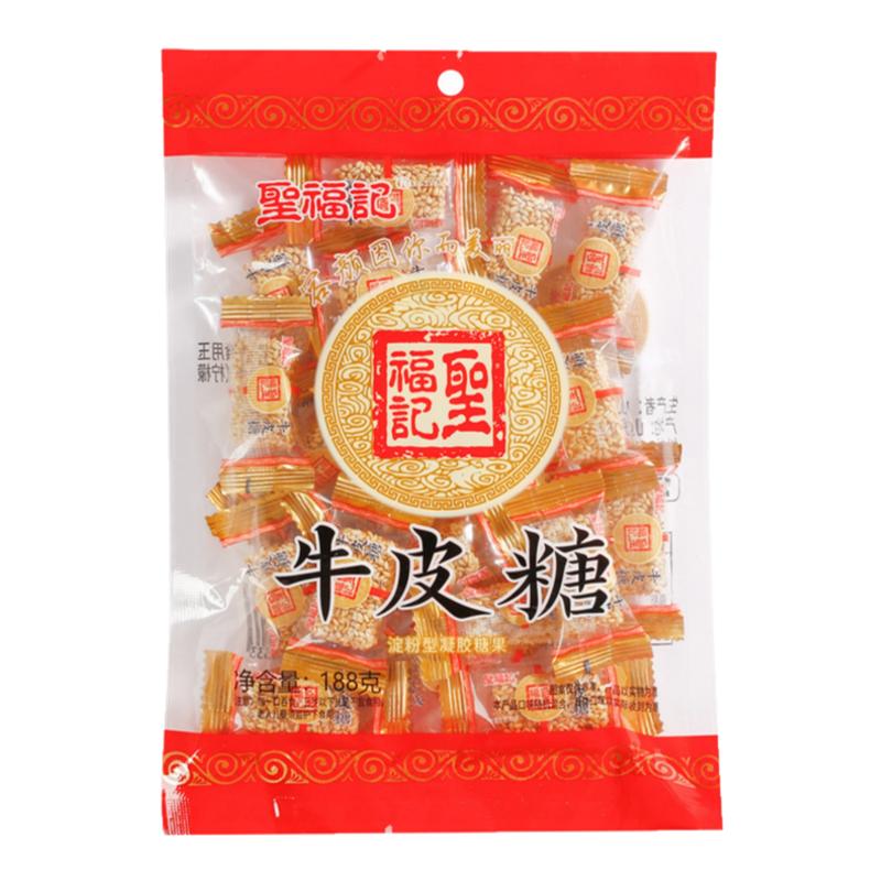 圣福记牛皮糖芝麻软糖高粱饴软糖