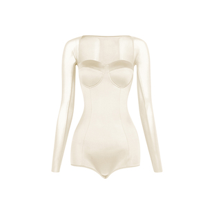 ZYM【月也晚安】上衣法式方领高级感拉丁舞练功服女带胸棉25066