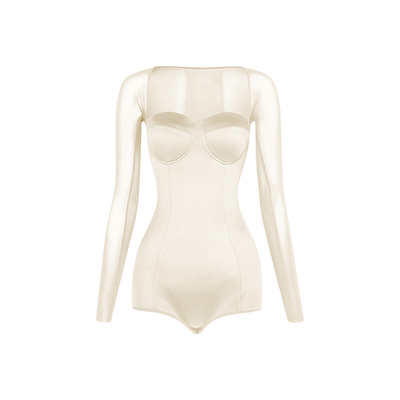 ZYM【月也晚安】上衣法式方领高级感拉丁舞练功服女带胸棉25066