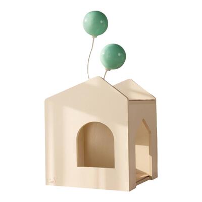 CatS猫爬架告白气球系列一体式猫抓柱猫屋不占地双层实木剑麻猫架