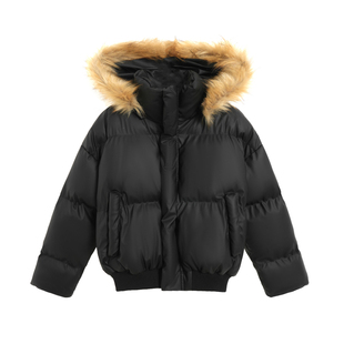 COCKTAIL美式复古cleanfit短款羽绒服冬季立领棉服外套保暖情侣