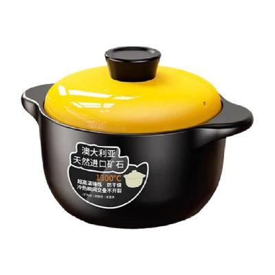 CERAMICS/佩尔森中式黄盖砂锅