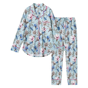 舒雅女士70S丝光棉家居服套装